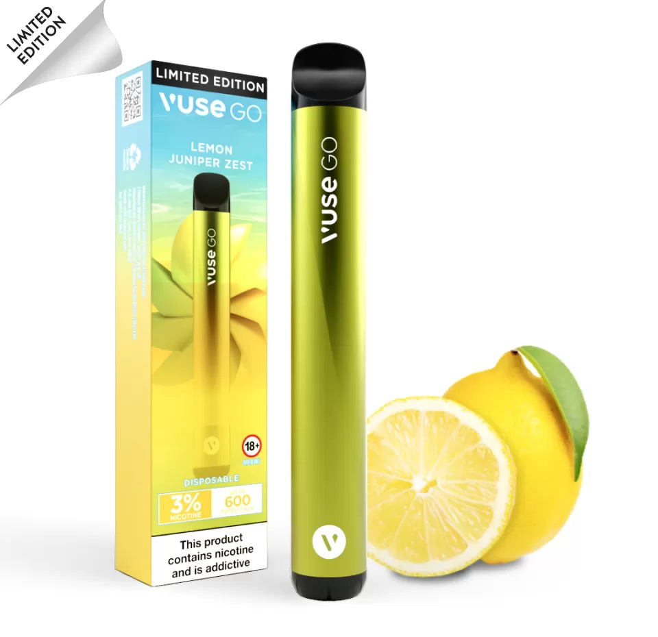 VUSE GO LEMON JUNIPER ZEST Disposable vape 600 Puffs 3%