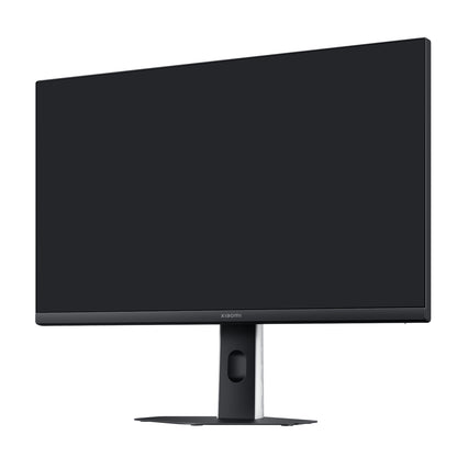 Close-up view of input ports on Xiaomi G24i monitor including DisplayPort HDMI and audio jack