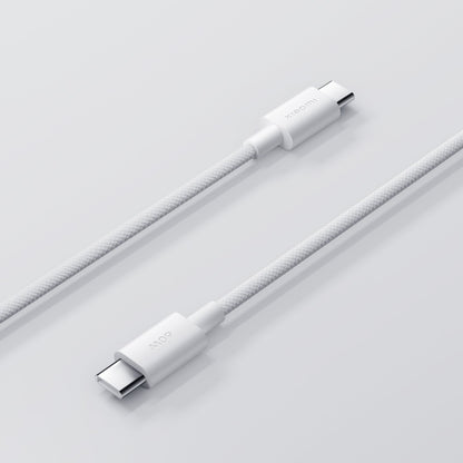 Xiaomi 3A braided USB-C cable charging a laptop via Power Delivery fast charge
