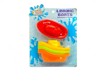 BABY BATH TOYS 4 STACKING BOATS