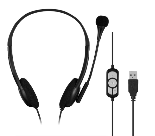 Volkano Chat USB Series Stereo Headset with Microphone