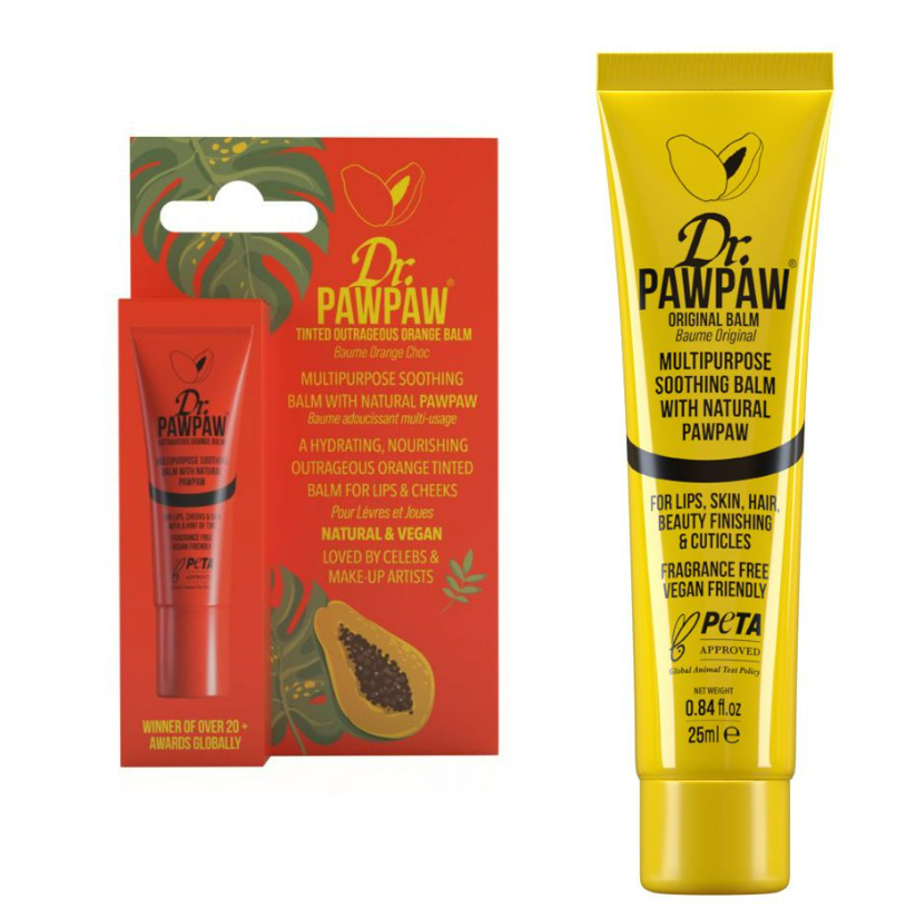 Dr. PawPaw Original And Orange Lip Balm Pack