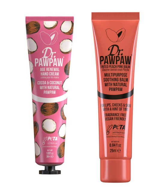 Dr. PawPaw Pink Lip Balm And Hand Cream Set