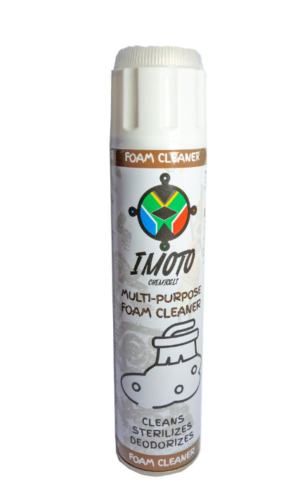 IMOTO Multi-Purpose Foam Cleaner - 600ml
Uses a formula with deep foaming action to lift out dirt and grime leaving your object with a fresh new look
Deep cleans vinyl, fabric, upholstery, carpets, and chrome
For automotive and home use

What's in the box
1 x 600ml Foam Cleaner