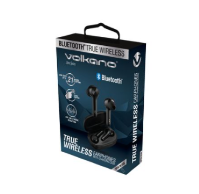 Volkano True Wireless Earphones - Libra Series - Black