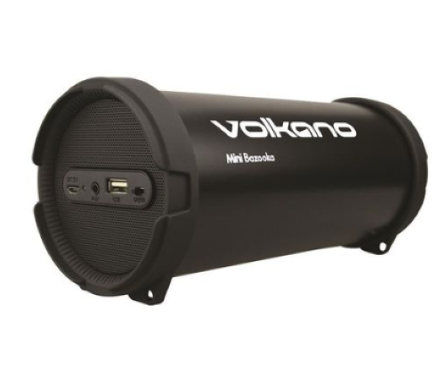 Volkano Mini Bazooka Series Bluetooth Speaker-Black