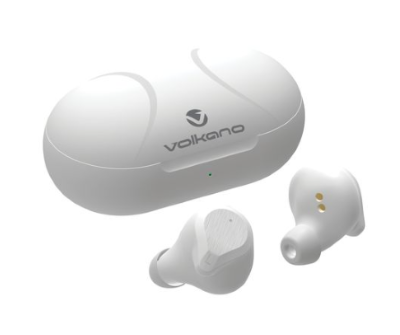 Volkano True Wireless Earphones - Scorpio Series - White