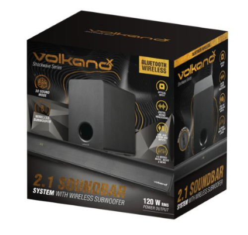VolkanoX Shockwave Series 2.1 Soundbar - 120W