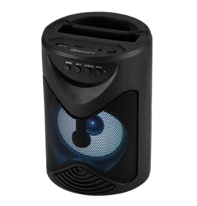 Amplify - Silo Series RGB Bluetooth Speaker - Black