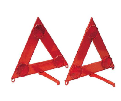 Emergency warning triangle with plastic base.
Suitable for use following accidents or breakdowns.
6 SABS Approved red reflectors on both sides of triangle.
2 Piece

Specifications:
Dimensions: 300mm x300mm x 300mm
Material: Plastic
Color: Red
Weight: 0.308kg


What's in the box
2 x Small Warning Triangles